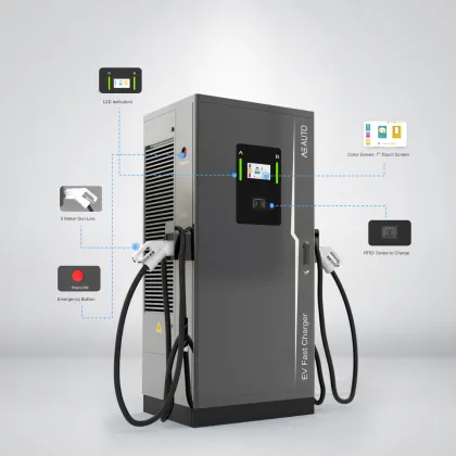 DC Fast Charging Stations: 240kW and 320kW Floor-Mounted Charging Solutions for Electric Cars with Dual Charging Ports