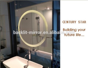 lighted backlit wall makeup mirror bedroom mirror with cabinet