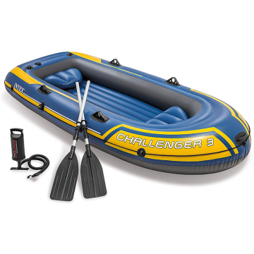 Tepung ringan 3 -orang PVC Rowing Kayak Boat - Intex Challenger 3