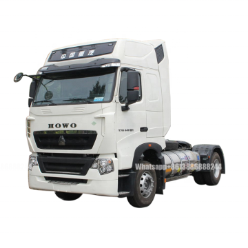 sinotruk howo 4*2 lngヘッドとドローバートレインを備えたトラクター：技術仕様とデザインの詳細