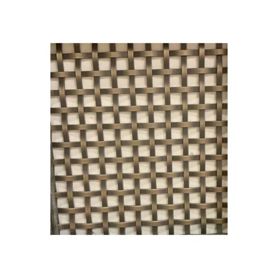 OEM Bright Bronze Stainless Steel Decorative Mesh for Floor Grilles and Cabinet Doors