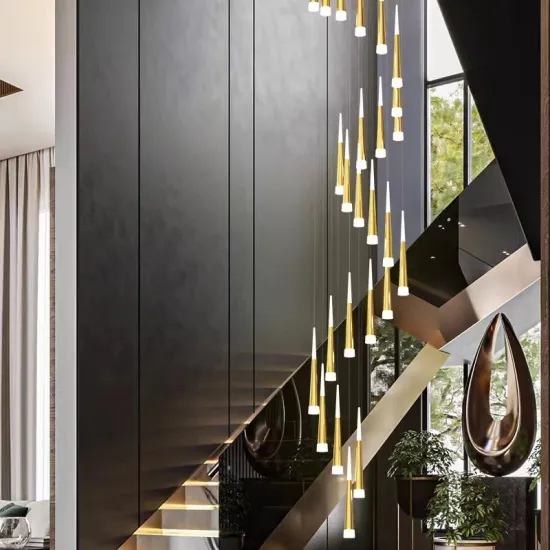 Creative Modern Simple Duplex Spiral Staircase Loft Villa Chandelier