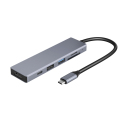 SD/TF-PD-Ladung 6 Port Typ-C USB-Hub