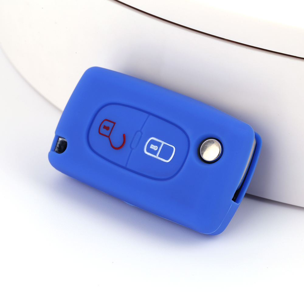 Mini peugeot fob key case