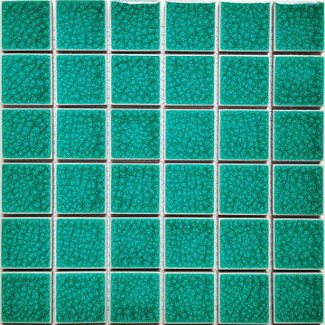 Ceramic Crackle Mosaic Swimming Green Pool Tiles