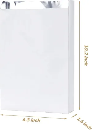 Kraft Paper & Aluminum Foil Kitchen & Lunch Bags - 100pcs Oilproof Burger & Cookie Packaging