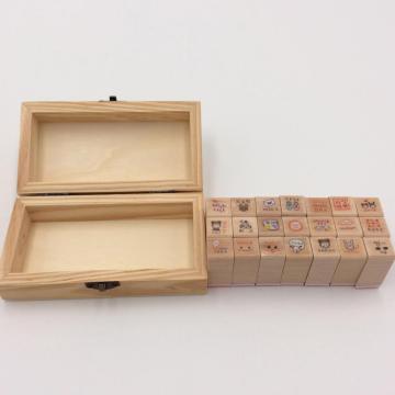 designed wooden stamp handles