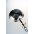 Stainless steel iron frying pan for induction cooktop