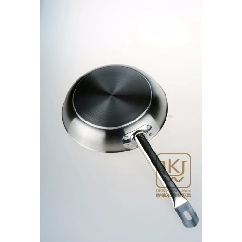 Frying Pan Stainless steel iron frying pan for induction cooktop Supplier