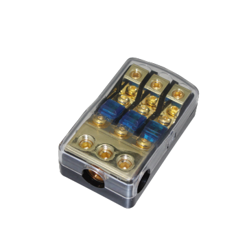 Κίνα υψηλής ποιότητας AFS Auto Fuse Holder με τρία 4GA IN και τρία 8GA OUT