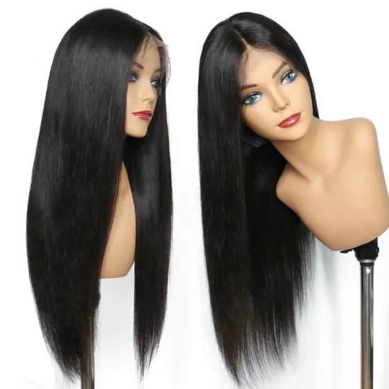 LSY Best Quality Wholesale No Shed No Tangle Smooth Straight Human virgin Hair Wigs 100% Raw Brazilian Human Hair Lace Front Wig