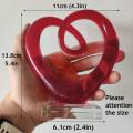 Centrotavola da 5 &#39;&#39; Art Art Glass Heart Sculpture