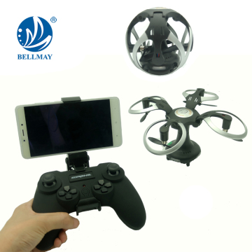 ใหม่ล่าสุด 2.4GHz แบบพกพาพับ Mini Remote Selfie ควบคุม Drone กับ Wifi กล้อง