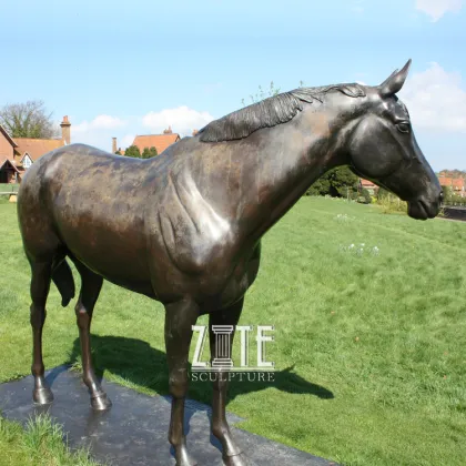 High Quality Outdoor Antique Tang Dynasty Bronze Horse Statue Sculpture