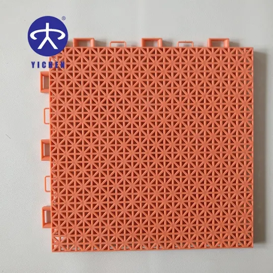 Used PP Interlocking Sports Court Tiles for Tennis, Basketball, and Badminton