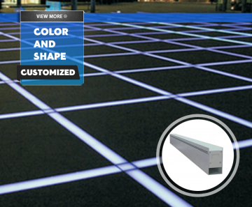 Linear Inground Ens LED LED -Untergrundfassadenlicht
