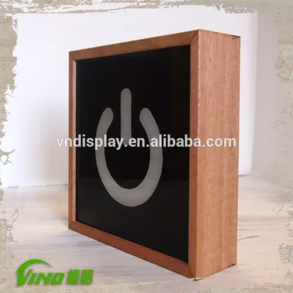 Picture Frame LED Light Box , Wood Frame Light Box , cable Wooden Light Box , advertising display light box