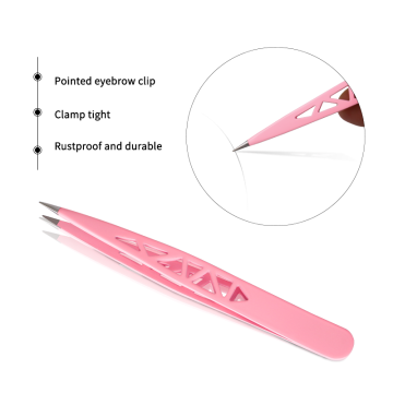 New Arrival Wholesale Customized Logo Eyelash Tweezers