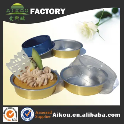 Oven and Microwave safe health aluminum mini apple pie box tray