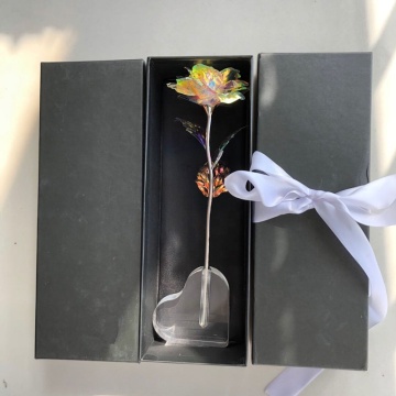 YAYUN A-1184 24K Crystal Galaxy Rose Flower - Perfect Gift