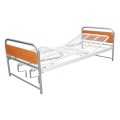 Cama manual de hospital de metal con dos articulaciones