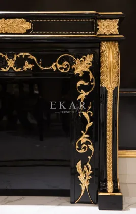 Wooden Fireplace decorative wall mounted indoor fireplace mantel