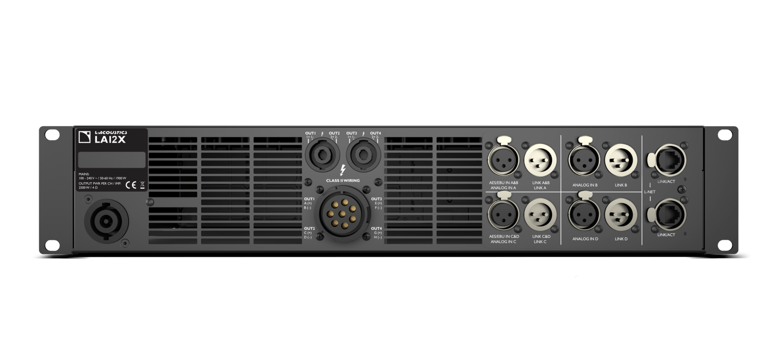 LA12X Amplified Controller 4x2600w 4-Ohms