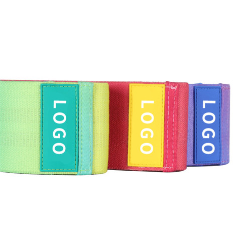 Purple pink green resistance band