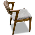 Outdoor Wooden Solid Rattan Patio Dining Chair