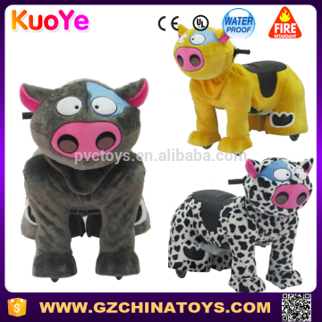 cow walking animal ride on toy for amusement park kiddie rides