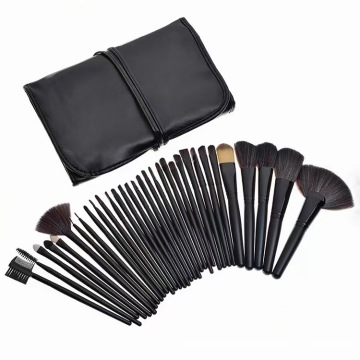Good Quality 24-Piece Travel Wedding Event Size Makeup Brush Set with PU Bag