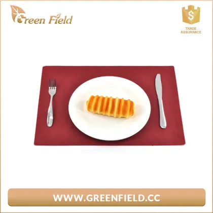 Red paper placemat wahsable paper dining table mat