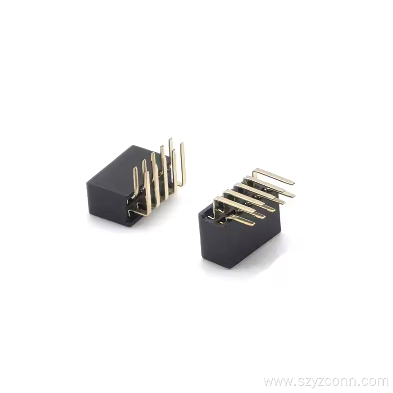 1.27mm Female Header Connector Right Angle 10P