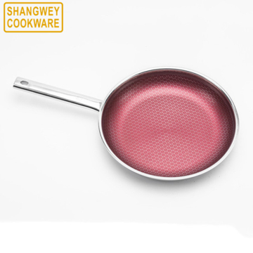 Nuevo estilo 24 cm de abeja roja antiadherente fry sartén