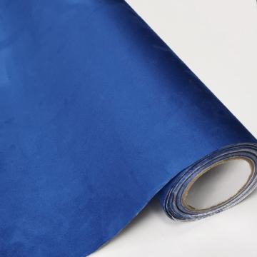 Adhesiva Film de tela de gamuza azul envoltura interior