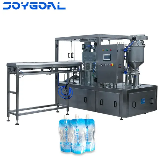 Automatic Pouch Filling and Capping Machine for Liquid Products