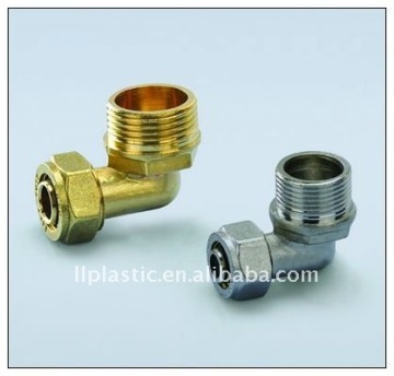 nickel plating brass male elbow