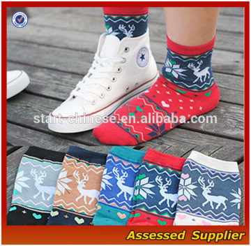 Women Novelty Gift Socks/Nice Knitted Women Ankle Christmas Socks/Fashion Christmas Socks