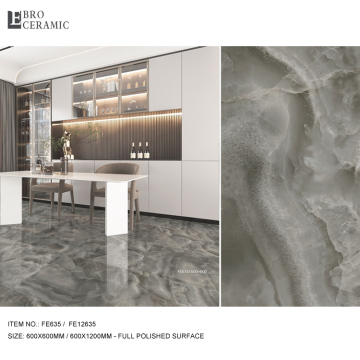 Hot Selling 60x60 Glazed Ceramic Floor Tiles - Full Polished Marble Look for Bathroom