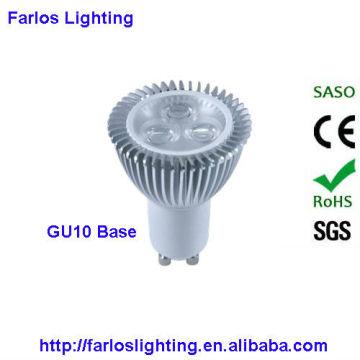 CE Rohs approval 3W super bright indoor light bulb LED bulb(Gu10/G5.3/E27)