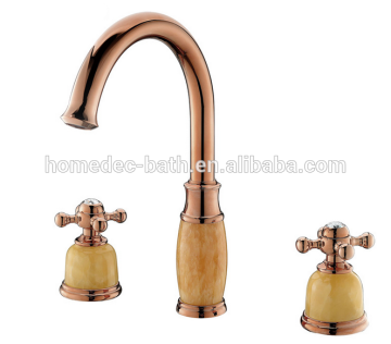 Antique gold plated basin bathroom faucet