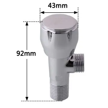 Metalforming chrome angle valve bath accessories