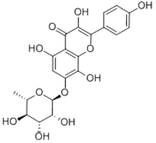 4H-1-Benzopyran-4-one,7-[(6-deoxy-α-L-mannopyranosyl)oxy]-3,5,8-trihydroxy-2-(4-hydroxyphenyl)- CAS 85571-15-9