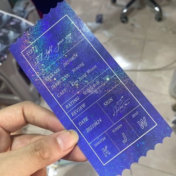 Benutzerdefinierte doppelseitige gedruckte Laserfotokarten für K-Pop-Events