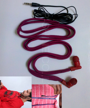 2012 hot sell waterproof earphone washable headphone MP3
