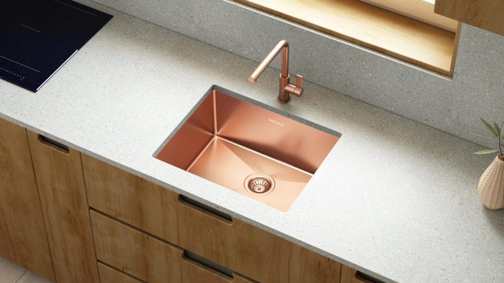 Rose Gold Bar Sink