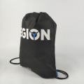 Black Non-woven Drawstring Bags