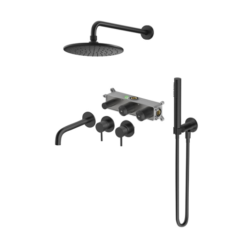 2 Handle Shower Faucet Set With Handheld