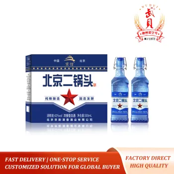 42% vol Blue Flip‑top Beijing Erguotou Baijiu