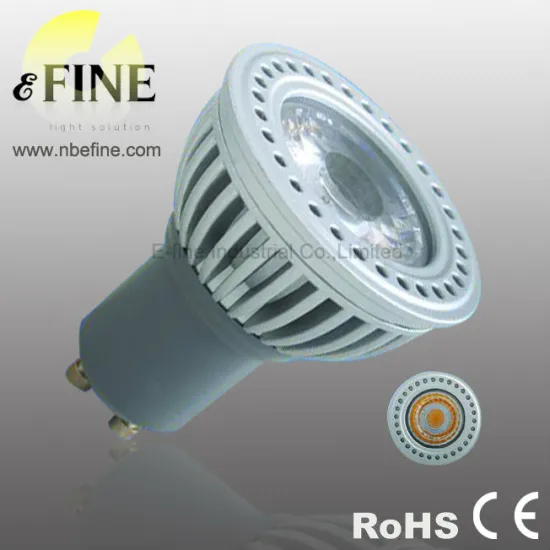 COB LED GU10 6W sharp COB led spot light 220V aluminium body